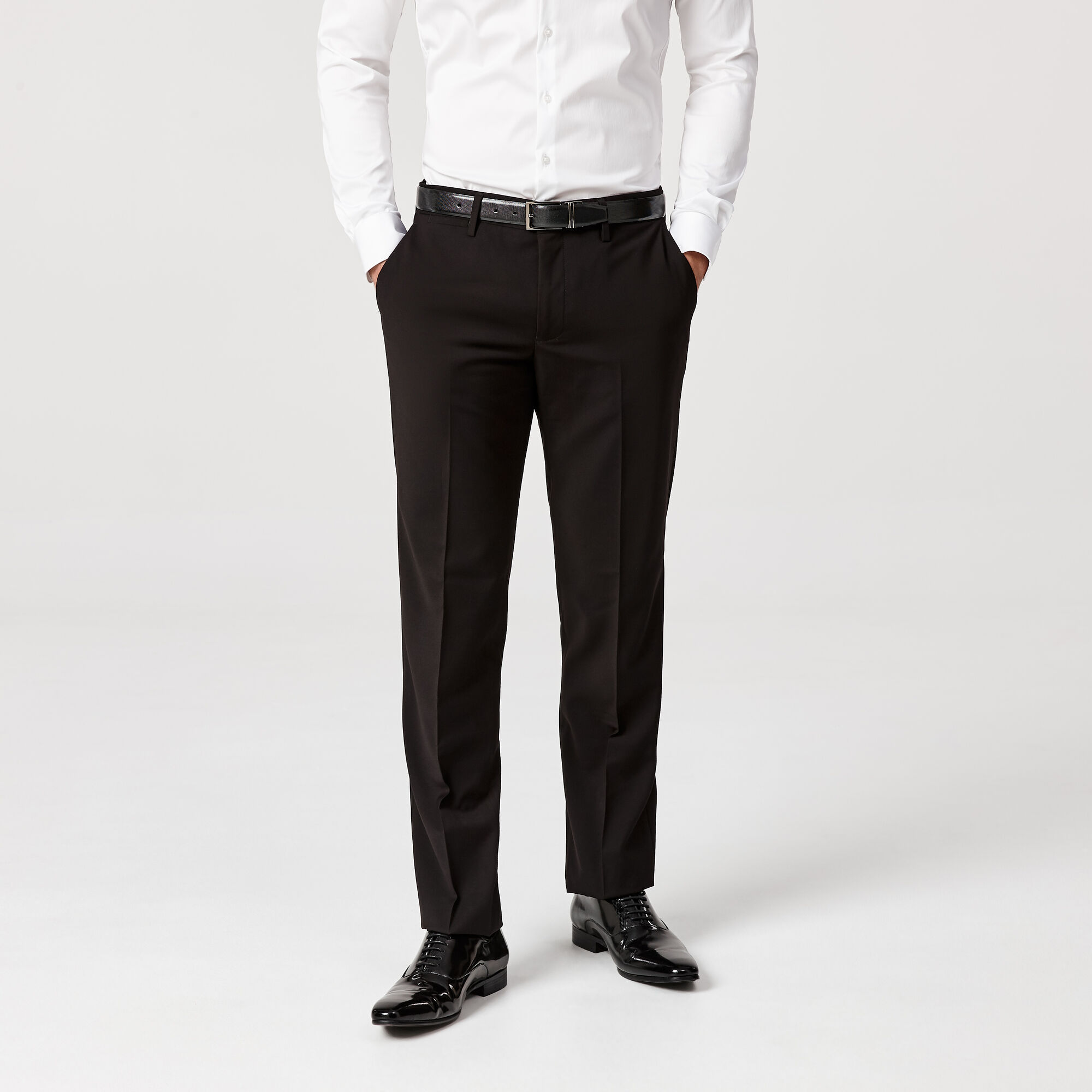 jet black formal pants